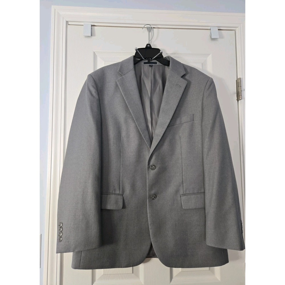 Jos A Bank 1905 100% Wool Grey Blazer Tailored Fit Size 44R